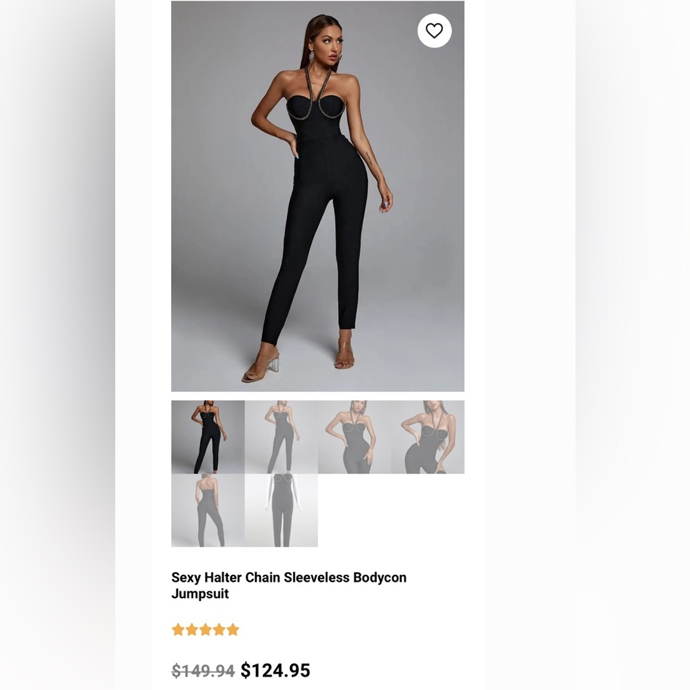 Black & Gold Jumpsuit